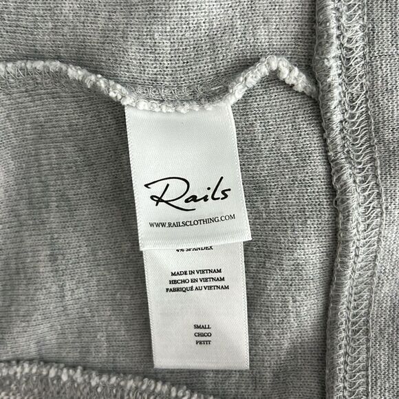 Rails Dani Reverse Terry Sweatshirt in Heather Gray Size S - Picture 5 of 10